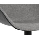 Mccoy Swivel Dining Chair - November Grey / Nightfall Black 13 Mccoy Swivel Dining Chair - November Grey / Nightfall Black 108011 108011 MCCOY SWIVEL DINING CHAIR NOVEMBER GREY NIGHTFALL BLACK 6