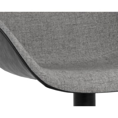 Mccoy Swivel Dining Chair - November Grey / Nightfall Black 108011 108011 MCCOY SWIVEL DINING CHAIR NOVEMBER GREY NIGHTFALL BLACK 6