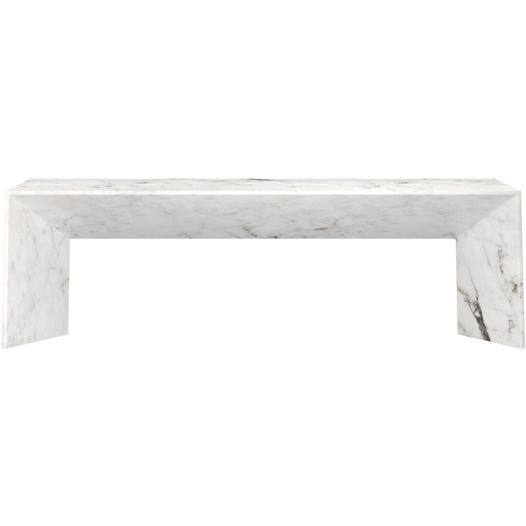 Nomad Bench - Marble Look - White - Image 2