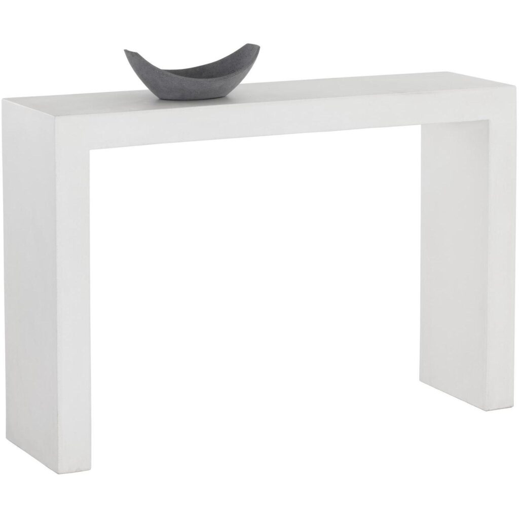 Axle Console Table - White