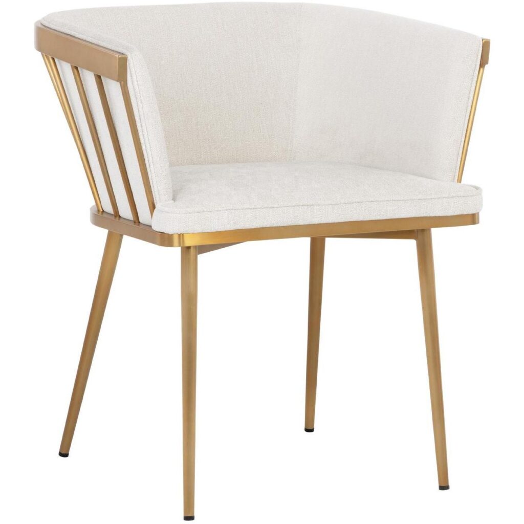 Caily Dining Armchair - Polo Club Muslin