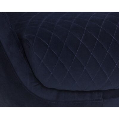 Carine Swivel Lounge Chair - Quilted Abbington Navy 108045 108045 CARINE SWIVEL LOUNGE CHAIR ABBINGTON NAVY 6