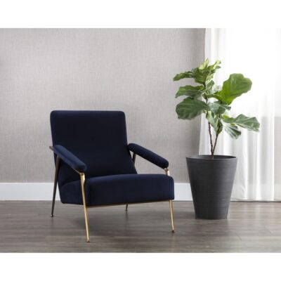 Tutti Lounge Chair - Abbington Navy 108047 108047 TUTTI LOUNGE CHAIR ABBINGTON NAVY 5