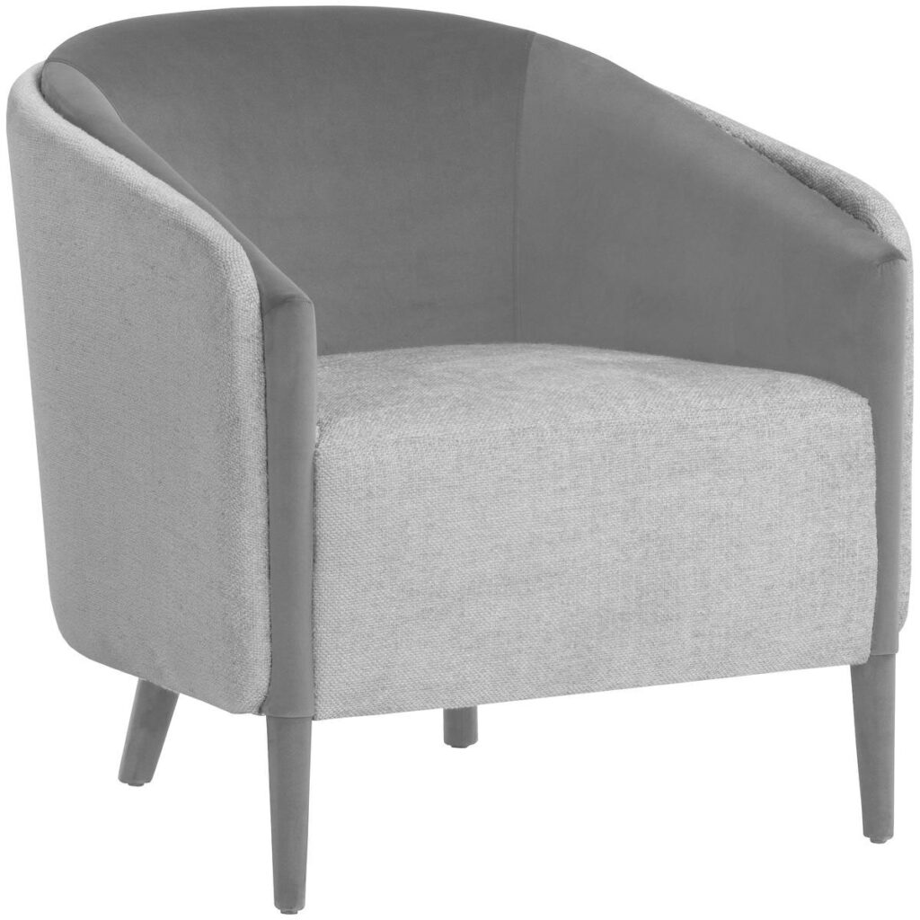 Sheva Armchair - San Remo Winter Cloud / Antonio Charcoal