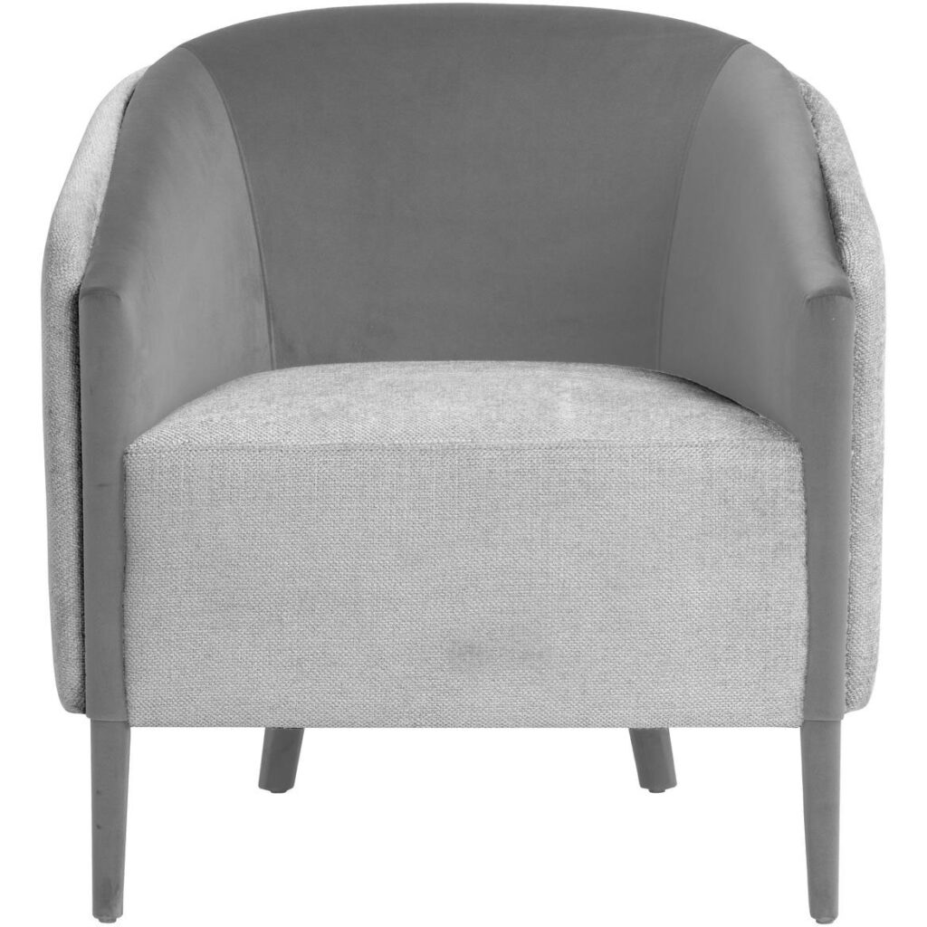 Sheva Armchair - San Remo Winter Cloud / Antonio Charcoal - Image 2