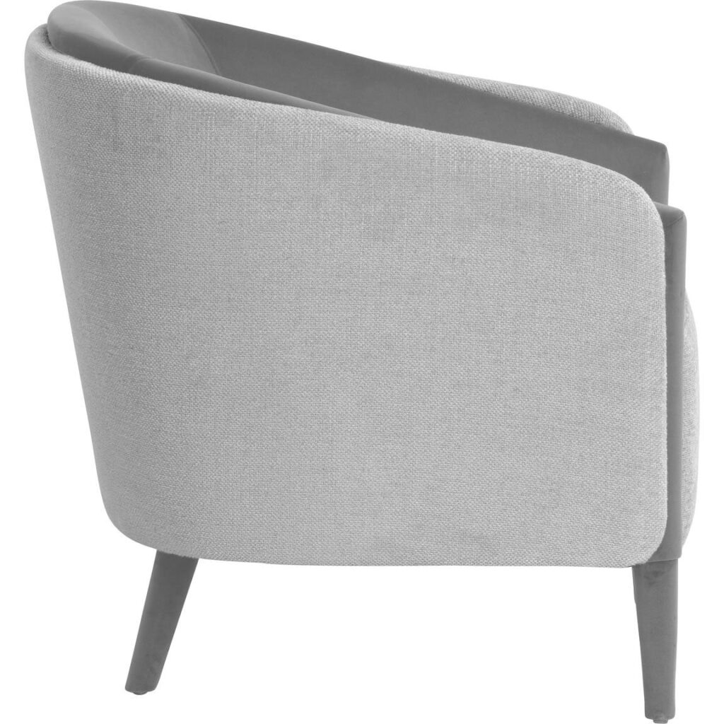 Sheva Armchair - San Remo Winter Cloud / Antonio Charcoal - Image 3