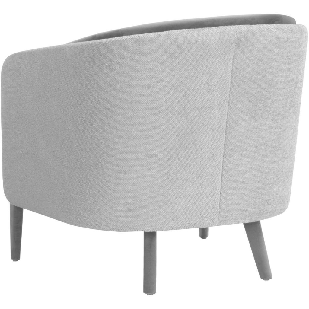 Sheva Armchair - San Remo Winter Cloud / Antonio Charcoal - Image 4