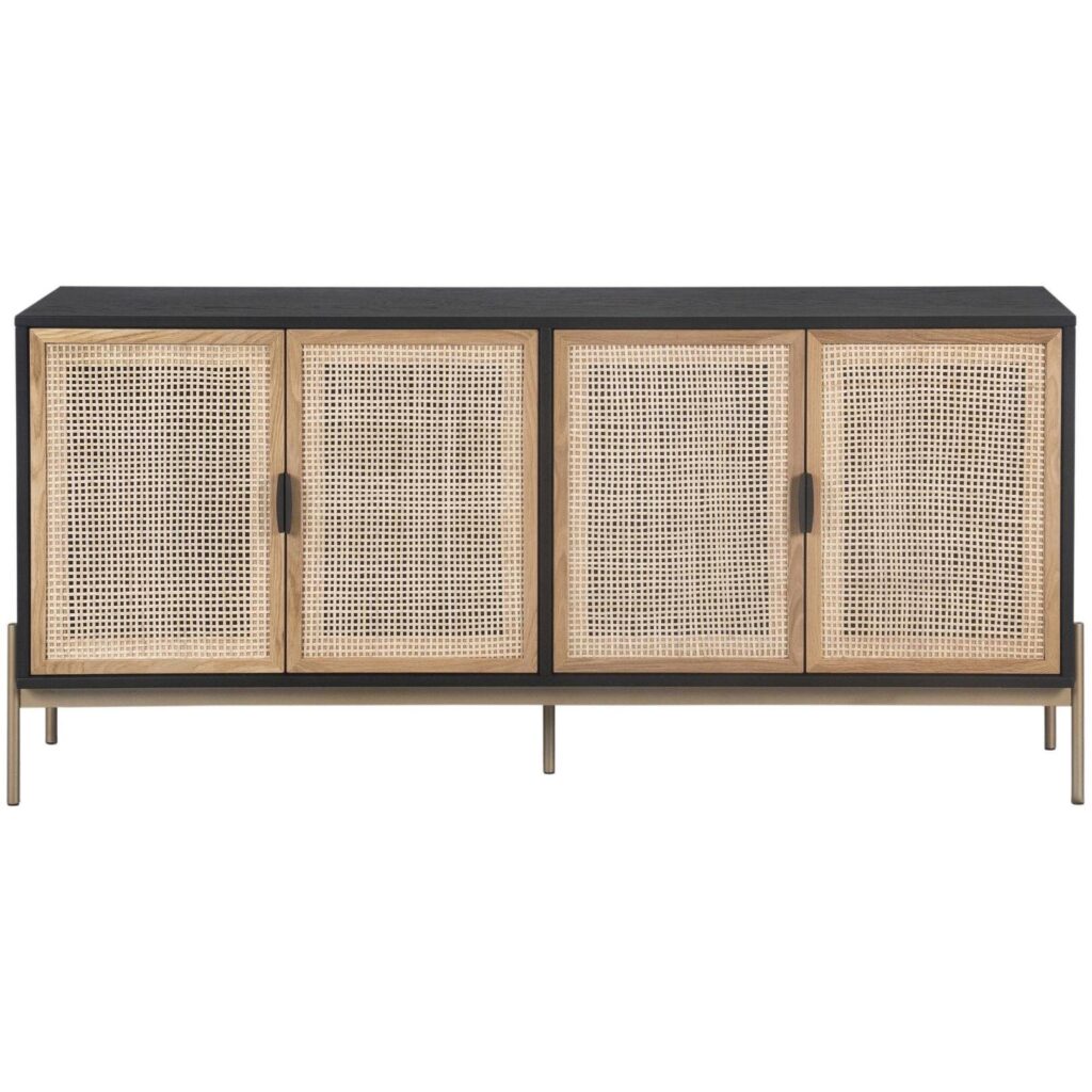 Avida Sideboard - Large - Gold - Black/Natural - Image 2