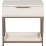 Rebel Nightstand - Small - Champagne Gold - Cream 108078 108078 REBEL NIGHTSTAND CREAM CHAMPAGNE GOLD 1