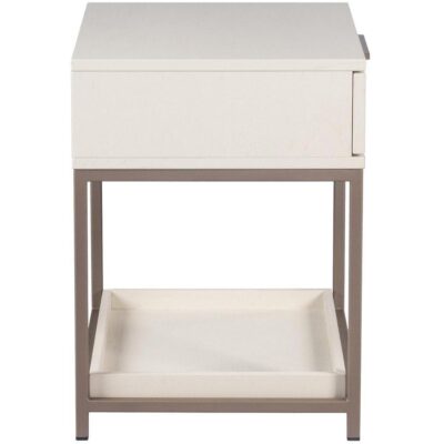 Rebel Nightstand - Small - Champagne Gold - Cream 108078 108078 REBEL NIGHTSTAND CREAM CHAMPAGNE GOLD 2