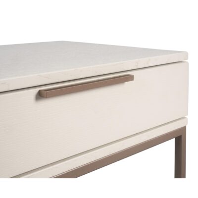 Rebel Nightstand - Small - Champagne Gold - Cream 108078 108078 REBEL NIGHTSTAND CREAM CHAMPAGNE GOLD 7