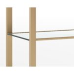 Ambretta Bookcase - Small - Gold / Clear 7 Ambretta Bookcase - Small - Gold / Clear 108085 108085 AMBRETTA BOOKCASE SMALL GOLD CLEAR GLASS 7