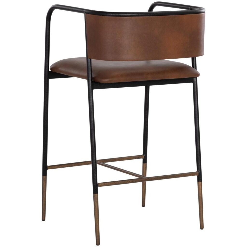 Brenan Counter Stool - Bravo Cognac - Image 3