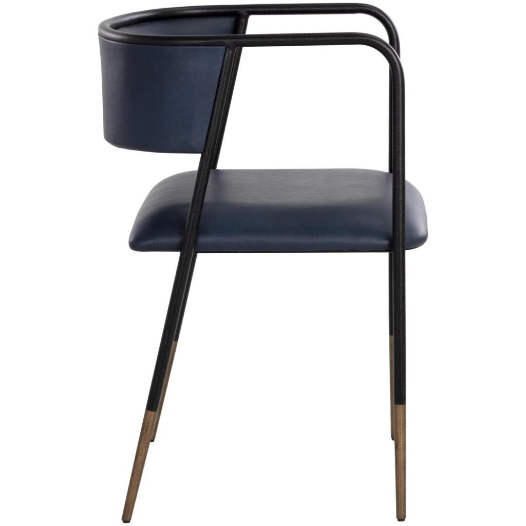 Brenan Dining Armchair - Bravo Admiral - Image 3