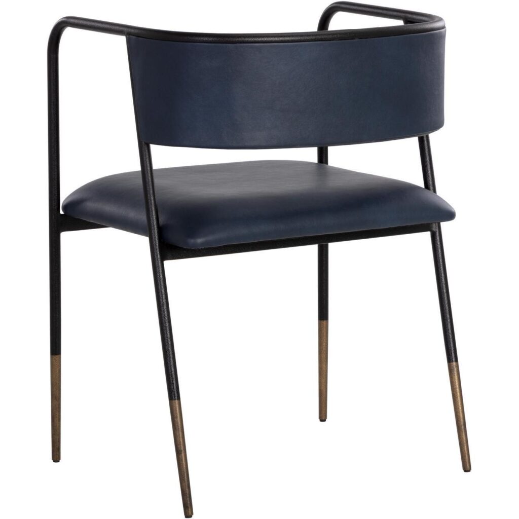 Brenan Dining Armchair - Bravo Admiral - Image 4