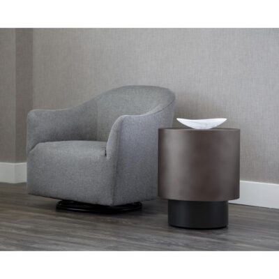 Bernaby End Table - Gunmetal 108102 108102 BERNABY END TABLE GUNMETAL 5