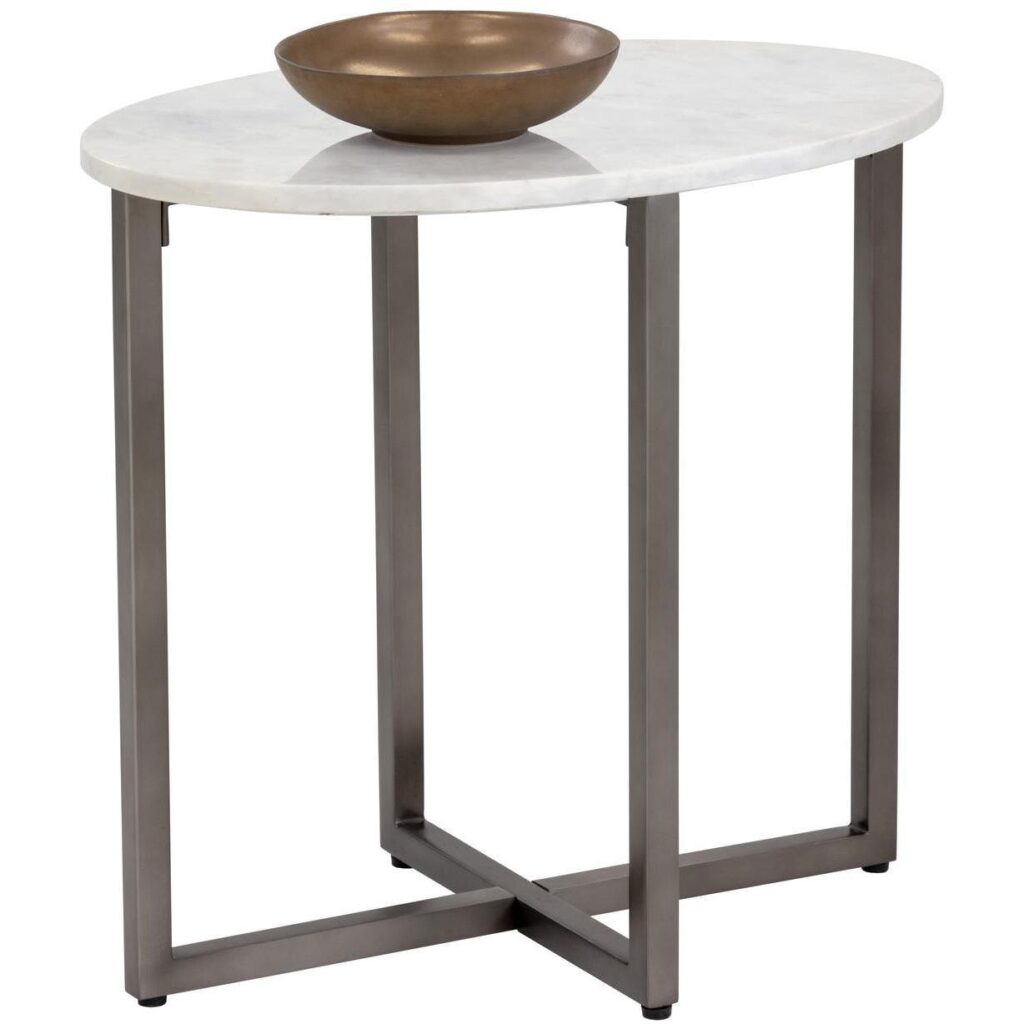 Kiara End Table - Oval