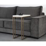 Sawyer End Table - Antique Brass - White 11 Sawyer End Table - Antique Brass - White 108115 108115 SAWYER END TABLE ANTIQUE BRASS WHITE 5