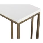 Sawyer End Table - Antique Brass - White 12 Sawyer End Table - Antique Brass - White 108115 108115 SAWYER END TABLE ANTIQUE BRASS WHITE 6