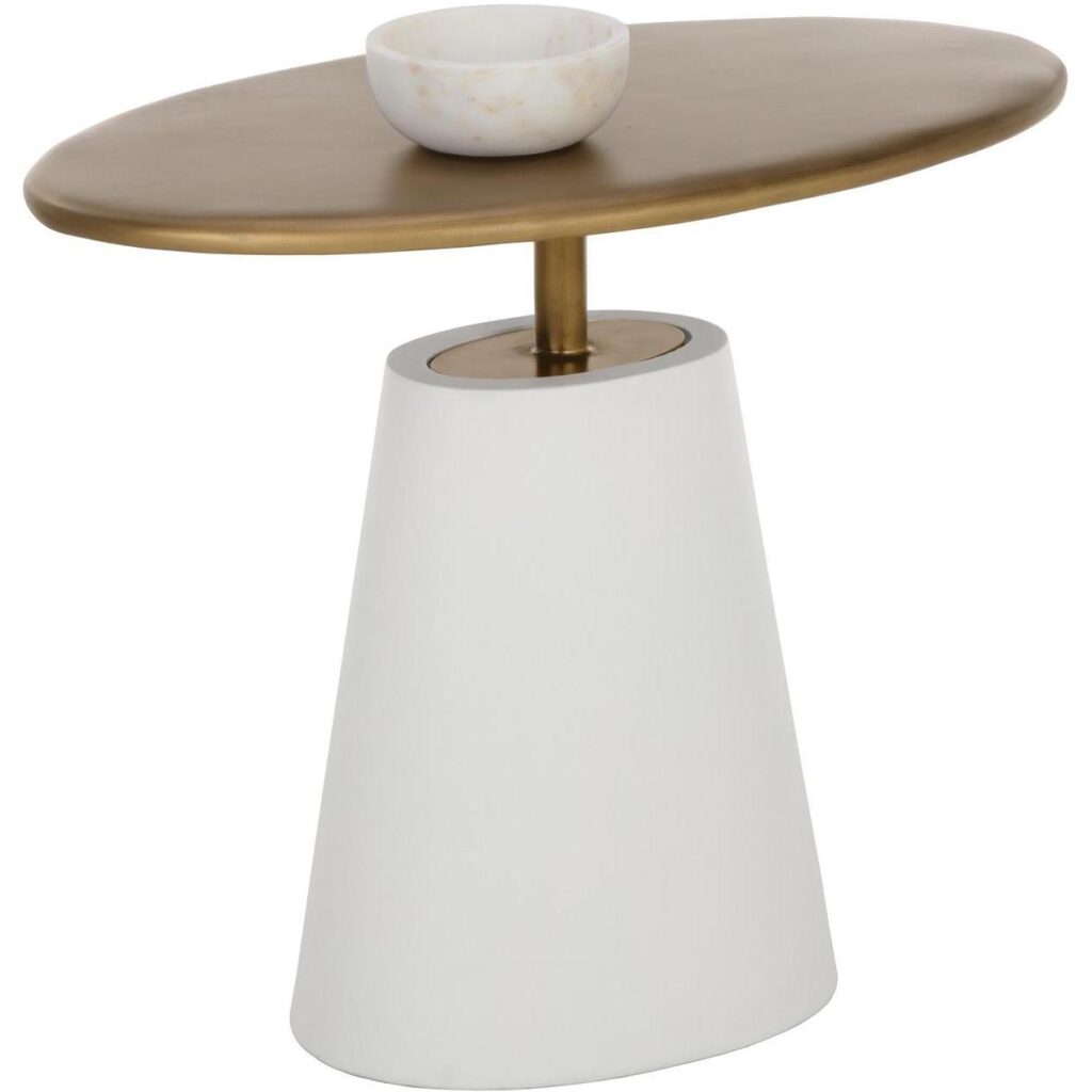 Kadin End Table - White