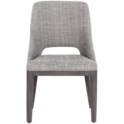 Estrada Dining Chair - Naya Check Light Grey 108127 108127 ESTRADA DINING CHAIR LIGHT GREY OAK NAYA CHECK LIGHT GREY 1