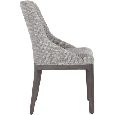 Estrada Dining Chair - Naya Check Light Grey 108127 108127 ESTRADA DINING CHAIR LIGHT GREY OAK NAYA CHECK LIGHT GREY 2