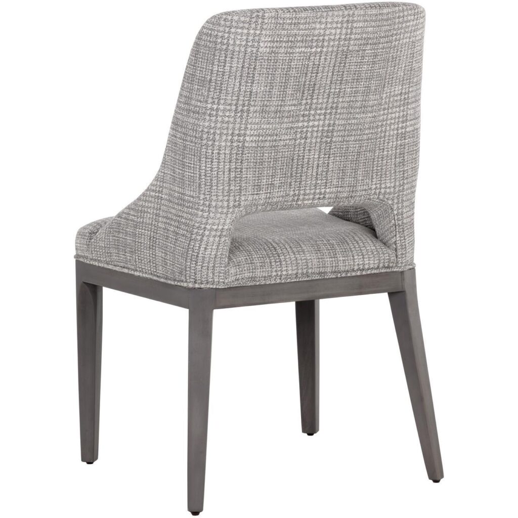 Estrada Dining Chair - Naya Check Light Grey - Image 4