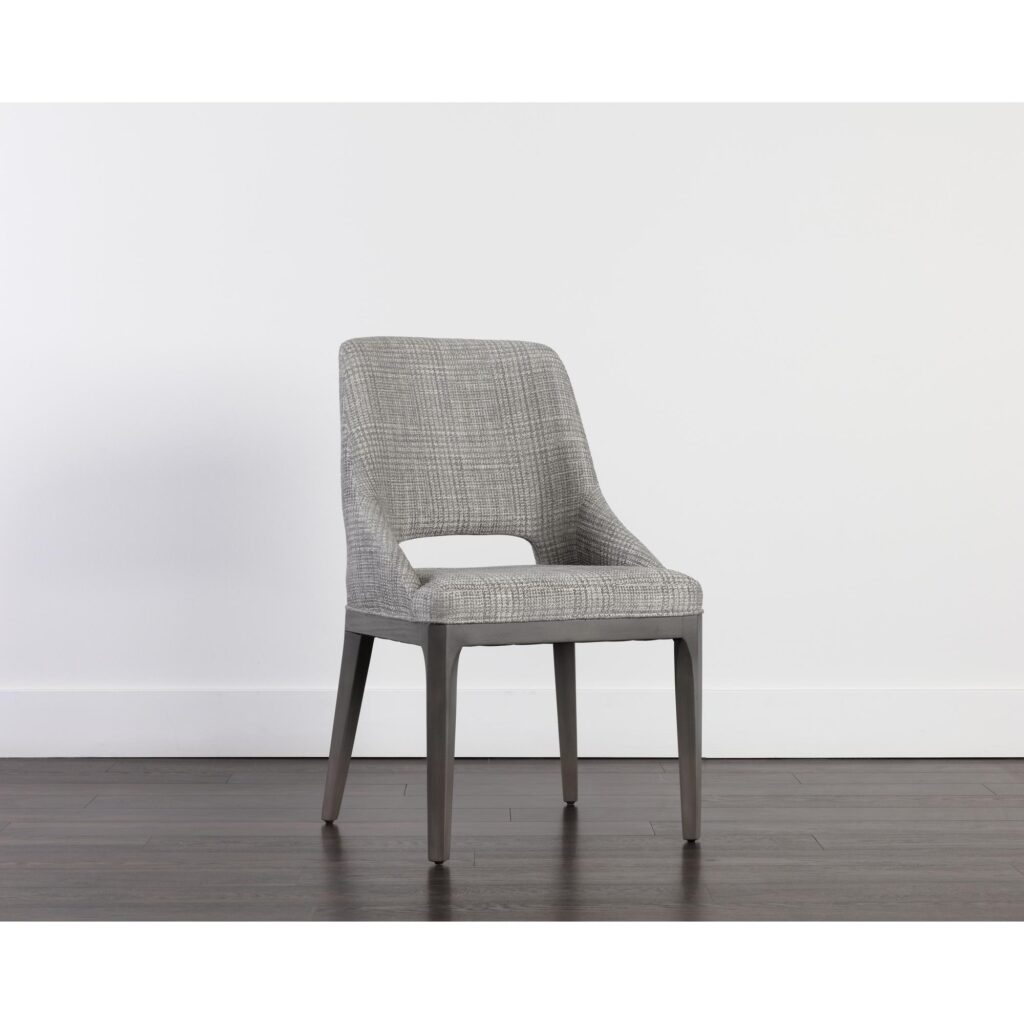 Estrada Dining Chair - Naya Check Light Grey - Image 5