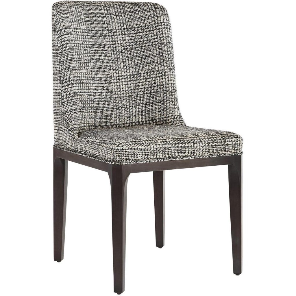 Elisa Dining Chair - Grey Oak - Naya Check Black