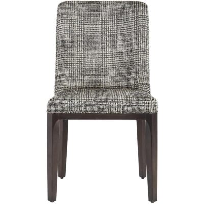 Elisa Dining Chair - Grey Oak - Naya Check Black 108128 108128 ELISA DINING CHAIR GREY OAK NAYA CHECK BLACK 1