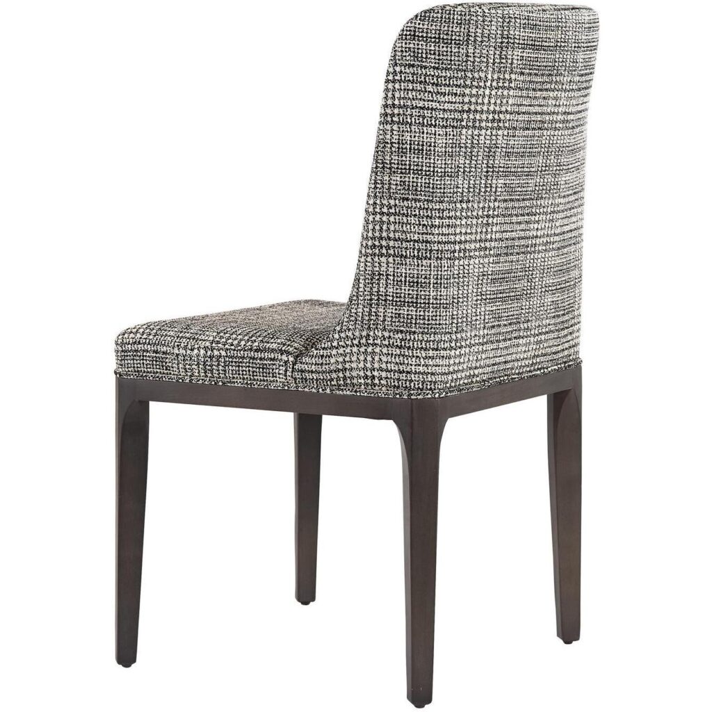 Elisa Dining Chair - Grey Oak - Naya Check Black - Image 4