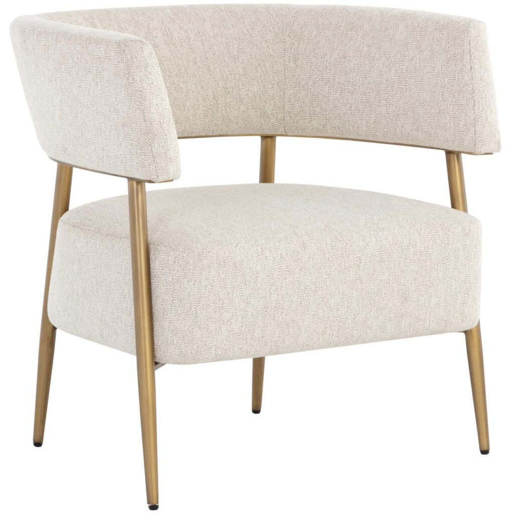 Maestro Lounge Chair - Dove Cream