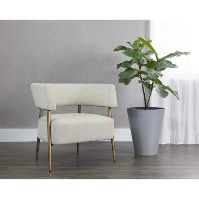 Maestro Lounge Chair - Dove Cream 108146 108146 MAESTRO LOUNGE CHAIR DOVE CREAM 5