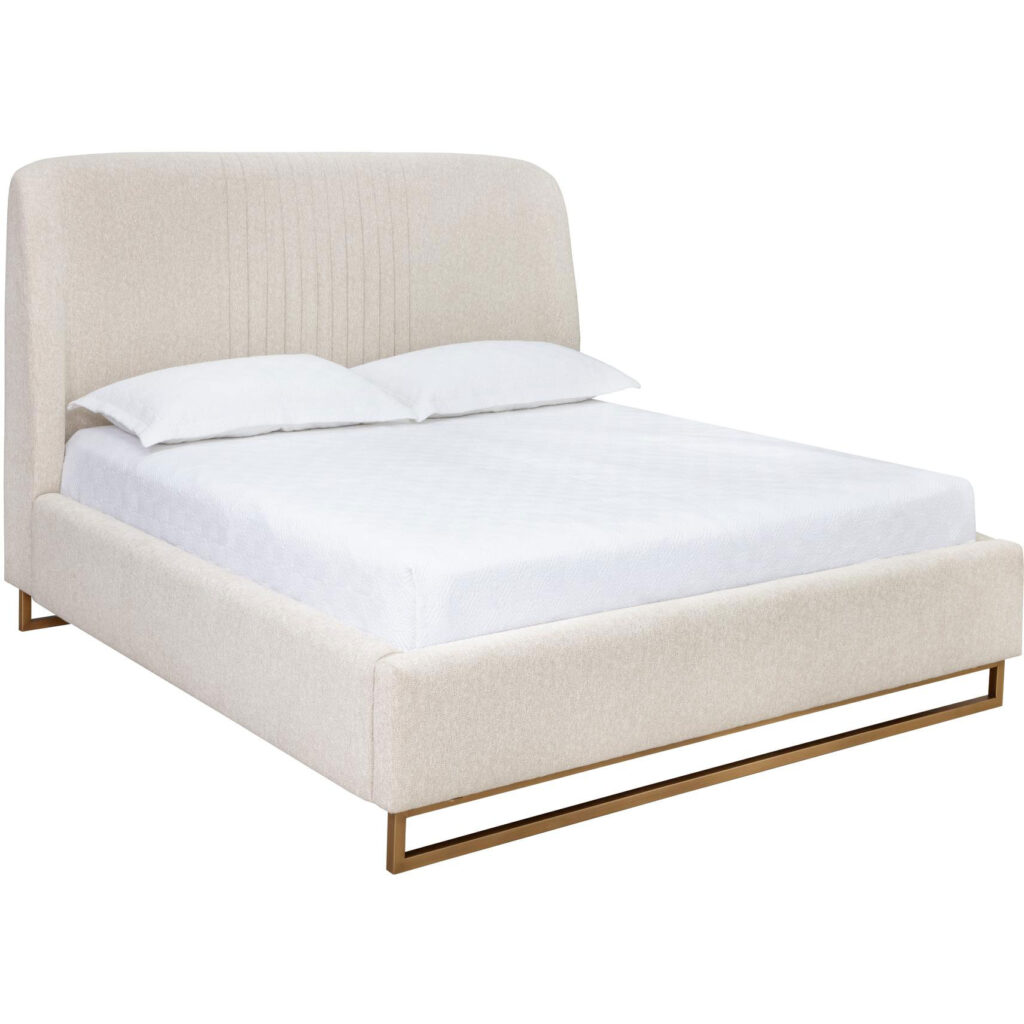 Nevin Bed - King - Dove Cream