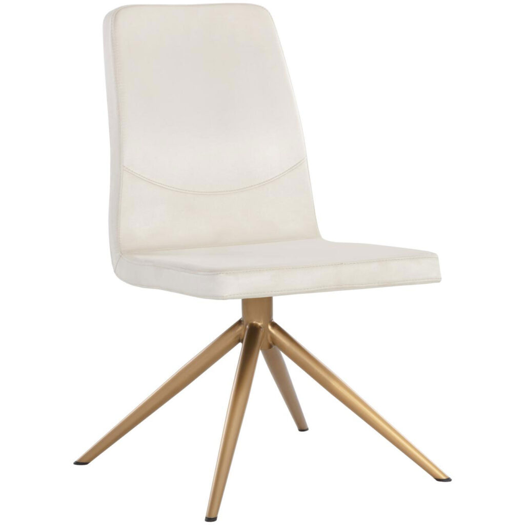 Hilda Swivel Dining Chair - Vienna Cream