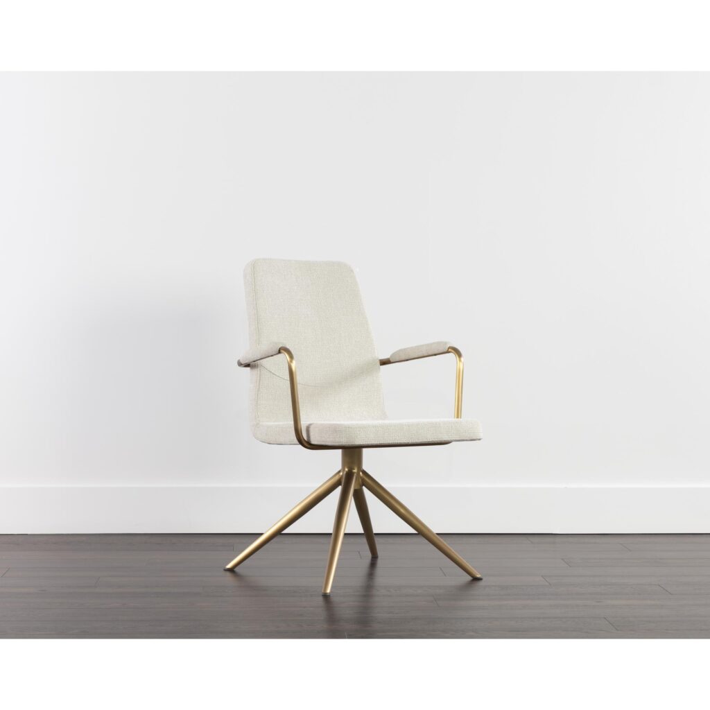 Hilda Swivel Dining Armchair - Chacha Cream - Image 5