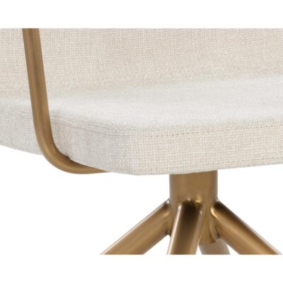 Hilda Swivel Dining Armchair - Chacha Cream 108194 108194 HILDA SWIVEL DINING ARMCHAIR CHACHA CREAM 6