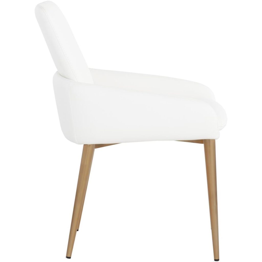 Carlo Dining Armchair - Gold - Dillon Snow - Image 3