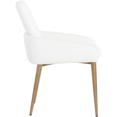 Carlo Dining Armchair - Gold - Dillon Snow 108200 108200 CARLO DINING ARMCHAIR GOLD DILLON SNOW 2