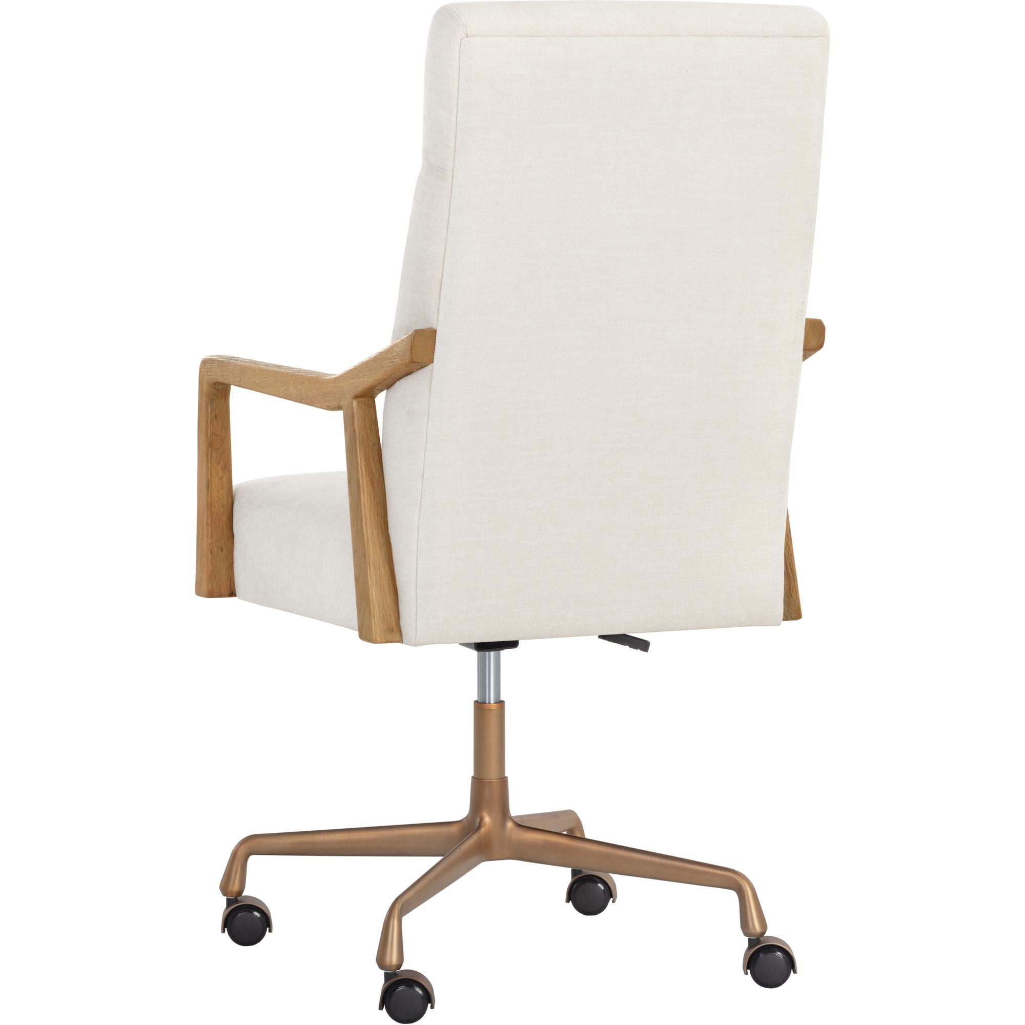 Collin Office Chair - Natural - Heather Ivory Tweed 4 Collin Office Chair - Natural - Heather Ivory Tweed - Image 4