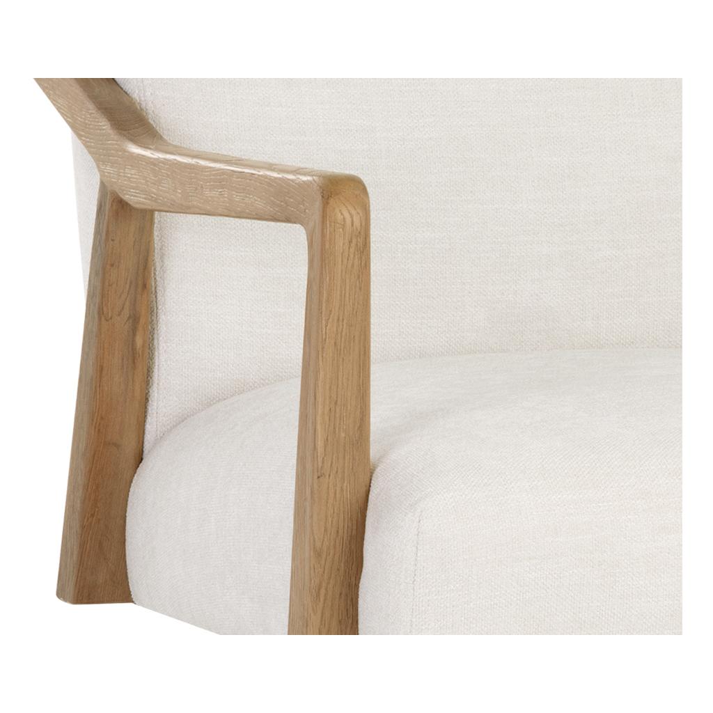 Collin Office Chair - Natural - Heather Ivory Tweed 6 Collin Office Chair - Natural - Heather Ivory Tweed - Image 6