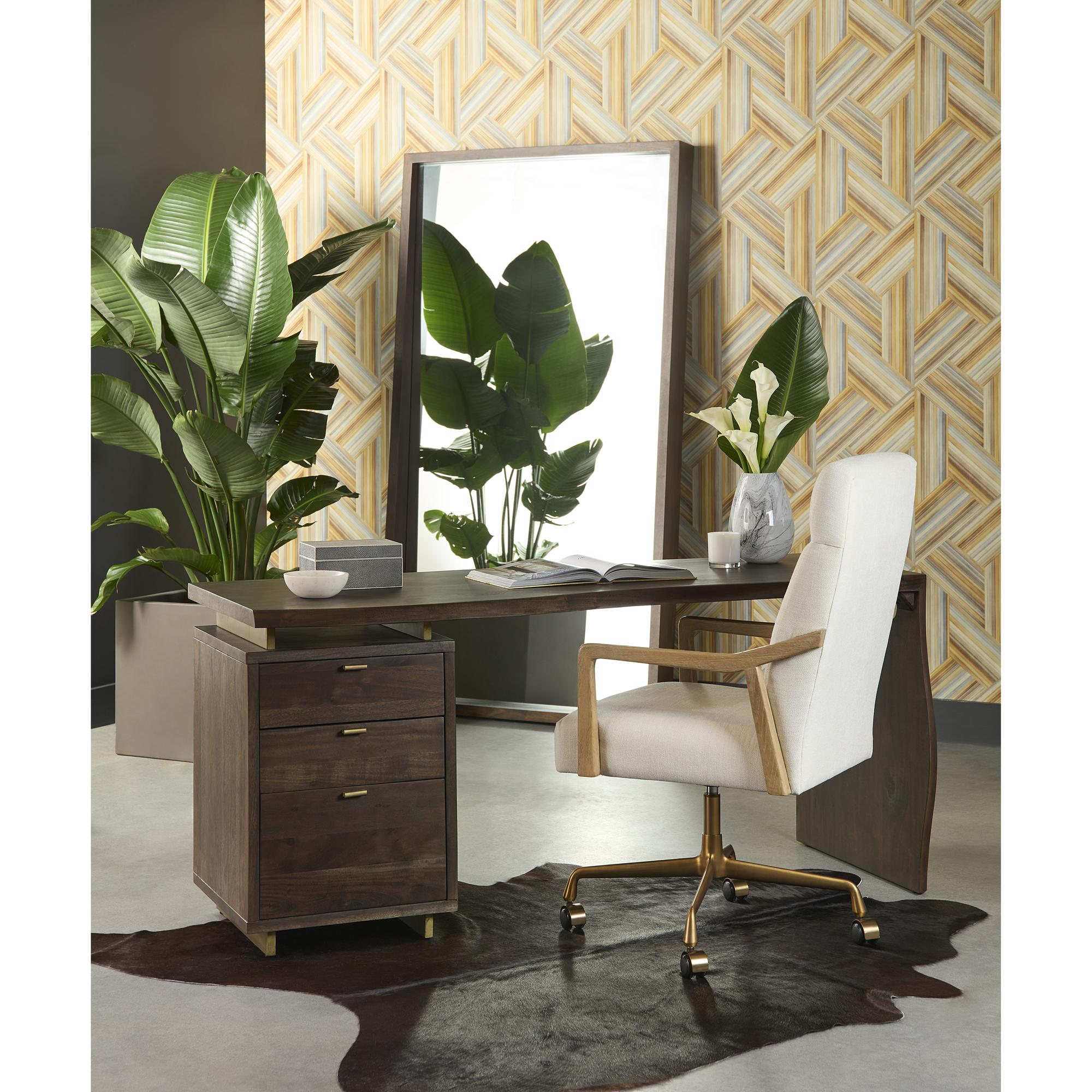 Collin Office Chair - Natural - Heather Ivory Tweed 9 Collin Office Chair - Natural - Heather Ivory Tweed - Image 9