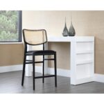 Annex Counter Stool - Velvet Black / Natural 10 Annex Counter Stool - Velvet Black / Natural 108282 108282 ANNEX COUNTER STOOL VELVET BLACK 5