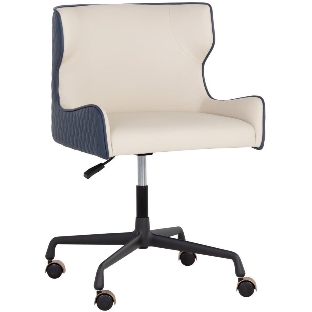 Gianni Office Chair - Dillon Cream / Dillon Thunder