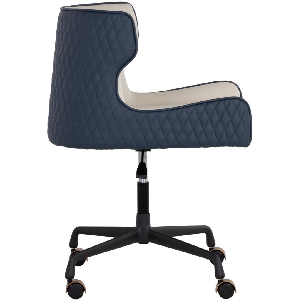 Gianni Office Chair - Dillon Cream / Dillon Thunder - Image 3