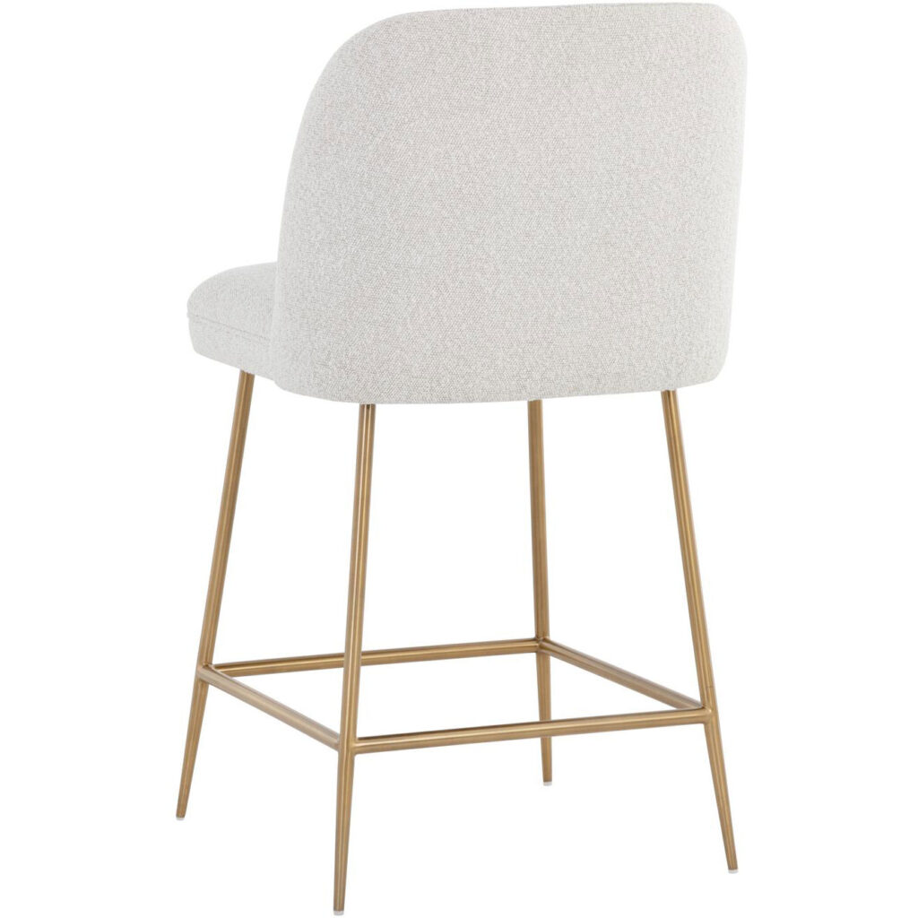 Kelty Counter Stool - Gold - Copenhagen White - Image 3