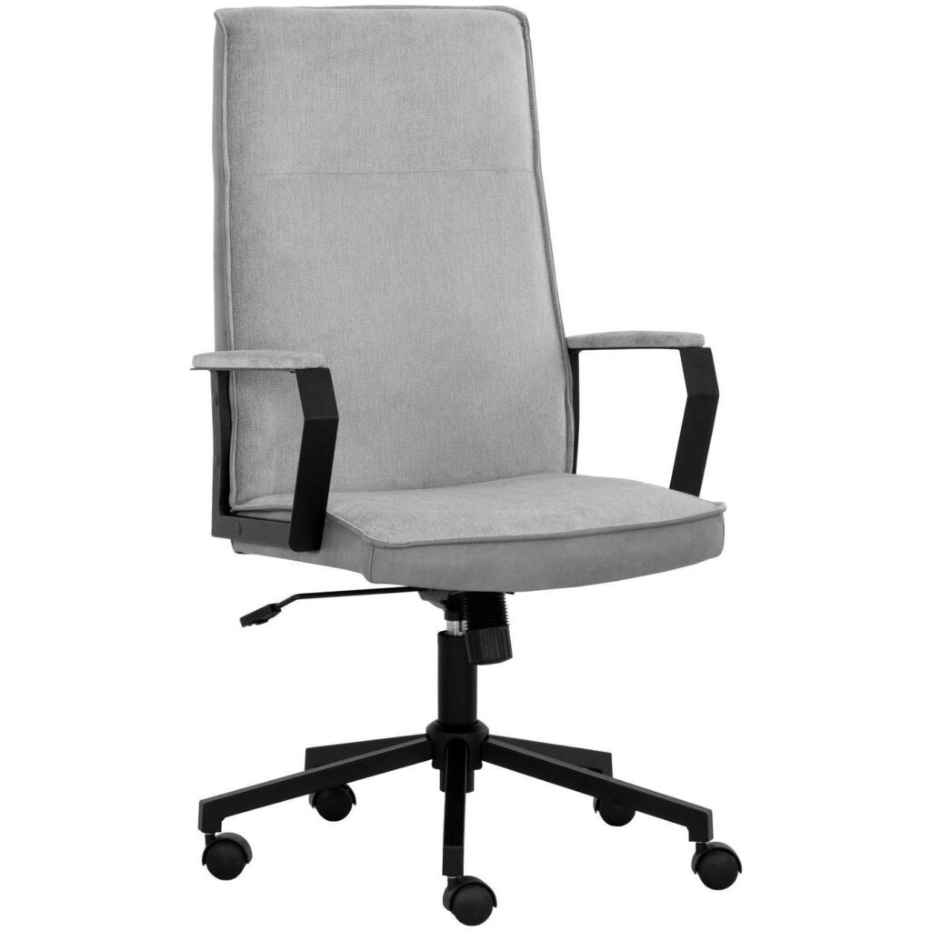 Swanson Office Chair - Polo Club Stone / Bravo Metal