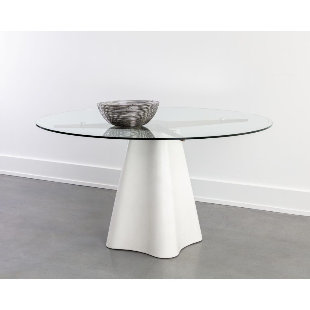 Moda Dining Table - White - 55" - Image 3