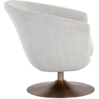 Carine Swivel Lounge Chair - Mina Taupe 108479 108479 CARINE SWIVEL LOUNGE CHAIR MINA TAUPE 2