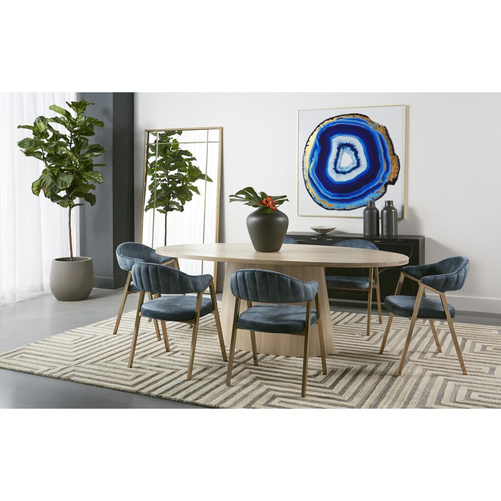 Burgos Dining Armchair - Nono Petrol - Image 9